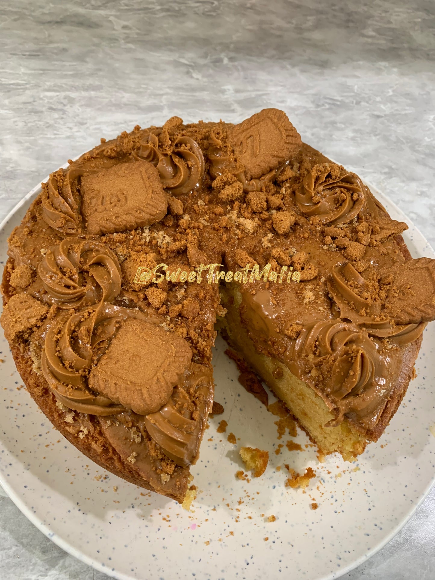 Biscoff Cookie Butter Cake